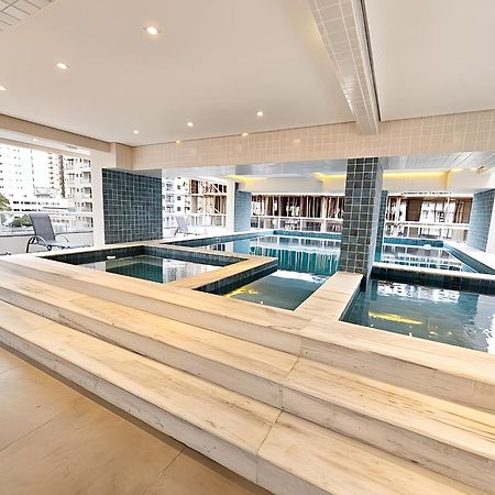 Apto Com Lazer Completo, Piscina, Ar, Mercadinho E Pet Friendly A 1 Min Da Praia Praia Grande (Santos) Luaran gambar